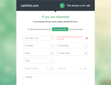 Tablet Screenshot of cashhits.com